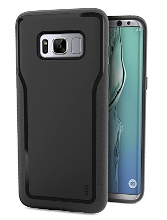 Galaxy S8  Grip Case - Base Grip for Samsung Galaxy S8 Plus [Slim Fit Lightweight Protective No-Slip Cover] - Black Onyx