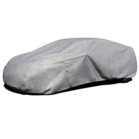 Budge Duro Car Cover Fits Sedans up to 157 inches, D-1 - (Polypropylene, Gray)