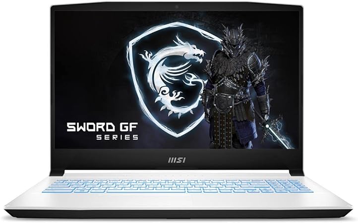 MSI Sword 15.6" 144Hz 3ms FHD Gaming Laptop Intel Core i7-11800H RTX3050TI 8GB 512GBNVMe SSD Win10 - White (A11UD-1248)