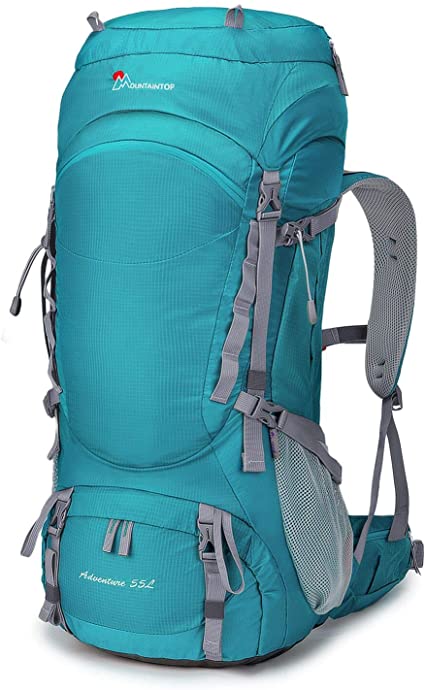 MOUNTAINTOP 55L/80L Hiking Backpack with Rain Cover