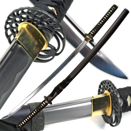 Ace Martial Arts Supply Classic Crane Tsuba Handmade Samurai Katana Sharp Sword