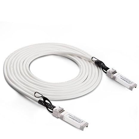 [White] Colored 10G SFP  DAC Cable - Twinax SFP Cable for Cisco SFP-H10GB-CU3M, Meraki MA-CBL-TA-3M, Fortinet, Supermicro, Netgear Devices, 3-Meter(10ft)