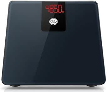 GE Bathroom Scale Body Weight: Digital BMI Weight Balance Scales FSA HSA Eligible Heavy Duty Measuring Scale for People Accurate Bluetooth Weighing Scale Electronic Weigh Scales, Black