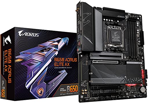 Gigabyte B650 AORUS Elite AX, AMD B650-Mainboard - Sockel AM5, B650 AORUS ELITE AX 1.0