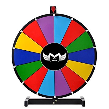 MegaBrand 24" Tabletop Spinning Prize Wheel 14 Slots with Color Dry Erase