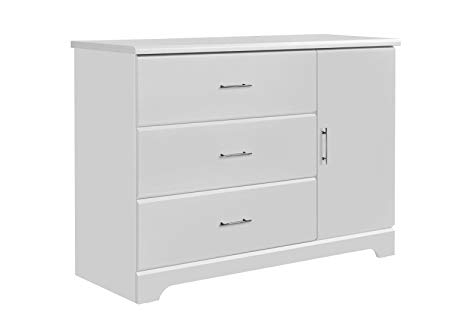 Storkcraft Brookside 3 Drawer Combo Dresser, White