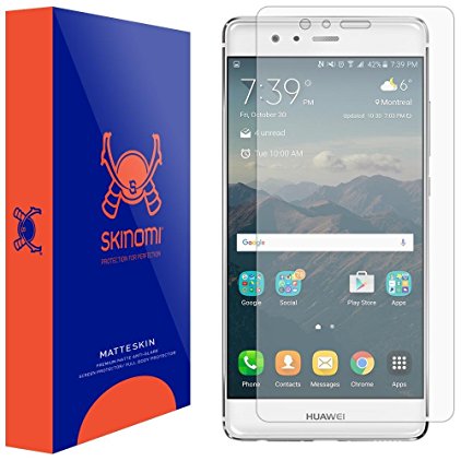 Huawei P9 Screen Protector, Skinomi MatteSkin Full Coverage Screen Protector for Huawei P9 Anti-Glare and Bubble-Free Shield