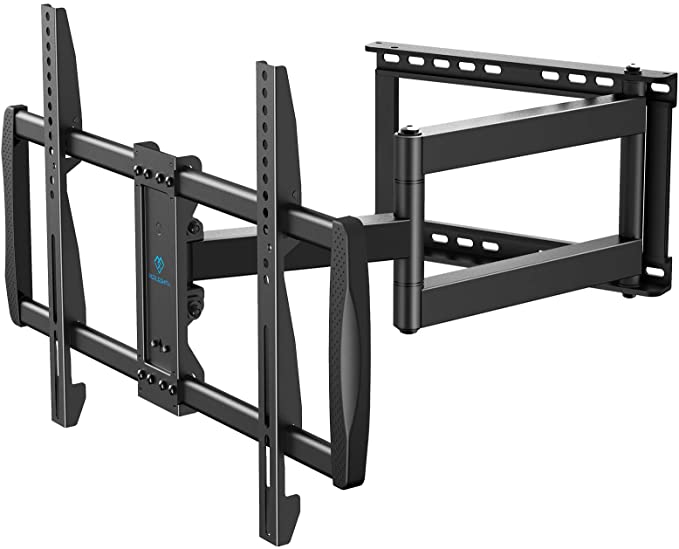 Full Motion TV Wall Mount Fit 37-75 Inch LED LCD OLED 4K Flat/Curved TV with VESA 600x400mm Articulating TV Bracket Swivel Tilt Rotate w/28 Inch Long Extension Arm Corner TV Mount Hold TV up to 110lbs