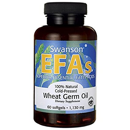Swanson Cold-Pressed Wheat Germ Oil 1,130 mg 60 Sgels