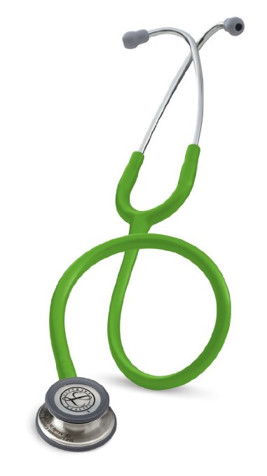 3M Littmann Classic III Stethoscope,Machined Stainless Steel Chestpiece, Lime Green Tube, 27 inch, 5829