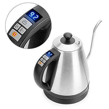 Electric Coffee Kettle 1 KW with Temperature Control (US Plug)