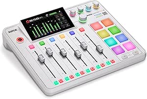 RØDE RØDECaster Pro II All-in-One Production Solution for Podcasting, Streaming, Music Production and Content Creation (White)