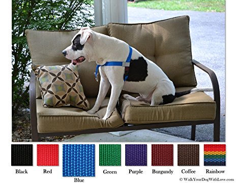 No-Choke No-Pull Front-Leading Dog Harnesses, Original Edition, Sizes From 3 to 113 Kilograms, 8 Colors