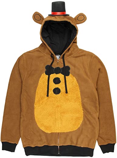 Five Nights at Freddy's Mens Freddy Fazbear Costume Hoodie