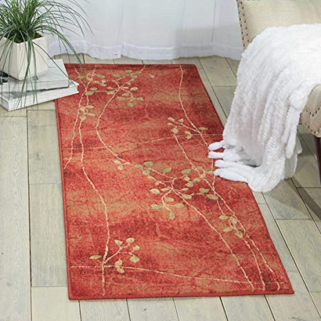 Nourison Somerset (ST74) Flame Runner Area Rug, 2-Feet by 5-Feet 9-Inches (2' x 5'9")