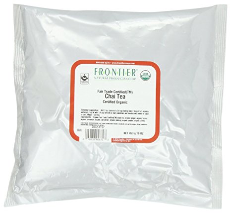 Frontier Chai Tea Certified Organic, Fair Trade Certified, 16 Ounce Bag