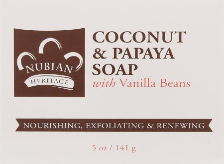 Bar Soap Coconut & Papaya Soap 5 oz By Nubian Heritage