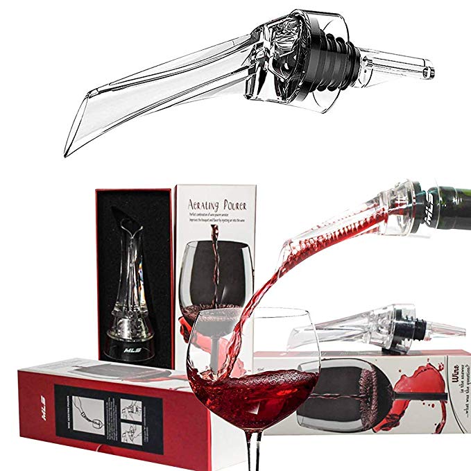 Wine Aerator - Wine Pourer - Wine Aerator Pourer - Wine Spout - Red Wine Aerator - Attachable Wine Aerator - MLS