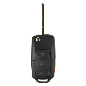 QualityKeylessPlus Replacement Remote For FCC ID: NBG92596263 Keyless Entry Flip Key with Uncut Blade FREE KEYTAG