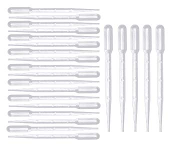 Fasmov 300pcs 3ml Makeup Tool Disposable Essential Oil Pipettes Graduated Transfer Pipettes