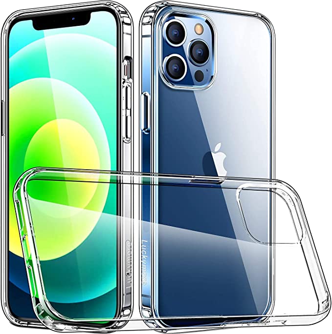 Luckymore Compatible with iPhone 12 Pro Max Case, Clear Case for iPhone Pro Max 6.7 Inch 2020