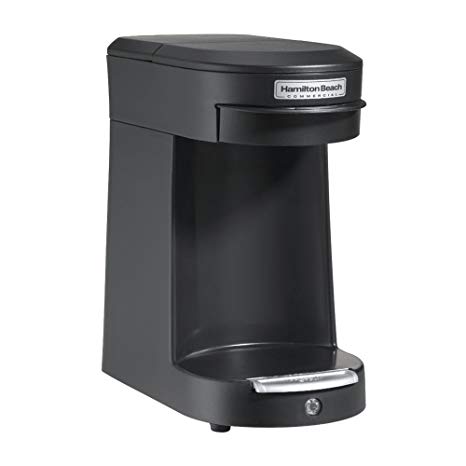 Hamilton Beach Commercial HDC200B Hospitality 1 Cup Pod Coffeemaker, Black