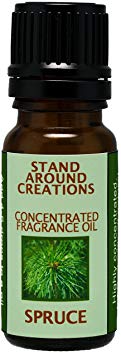 Concentrated Fragrance Oil - Spruce: More complex than a typical Frasier or Douglas Fir. Capture the spirit of the holidays. Made w/ natural essential oils.(.33 fl.oz.)