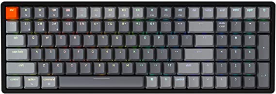 Keychron K4 Hot Swappable Mechanical Gaming Keyboard RGB Backlit, 96% Layout Bluetooth Wireless/USB Wired Computer Keyboard with Gateron Brown Switch Aluminum Frame for Mac Windows Gamer PC-Version 2