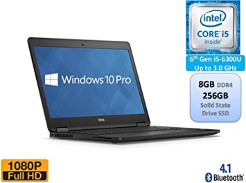 Dell Latitude E7470 Business Ultrabook 14 Inch Full HD 1080p Intel 6th Gen i5-6300U 8GB DDR4 256GB SSD Windows 10 Pro