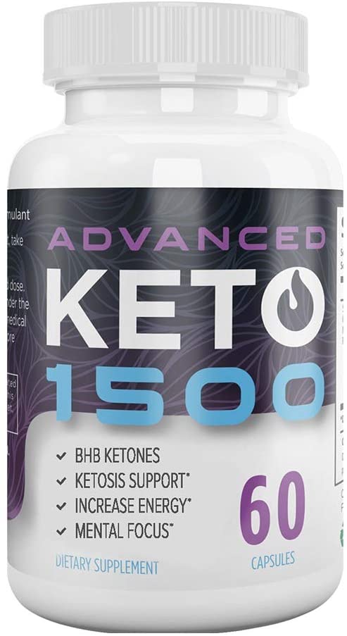 Advanced Keto 1500 - Advanced Keto 1500 Capsules - Advanced Keto 1500 Diet Pills (60 Capsules, 1 Month Supply)