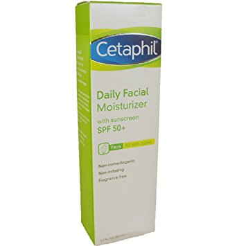 Cetaphil Daily Facial Moisturizer with sunscreen SPF 50 , 1.7 oz