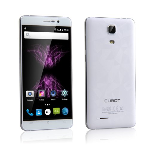Cubot Z100 UK Sim Free 4G LTE Dual Sim Smartphone 5 Inch HD Unlocked Android 5.1 Quad Core 1GB Ram 16GB Rom Dual Camera 13 MP Smart Phone WIFI Hotspot Bluetooth Phablet For Vodafone, Three,O2 etc.