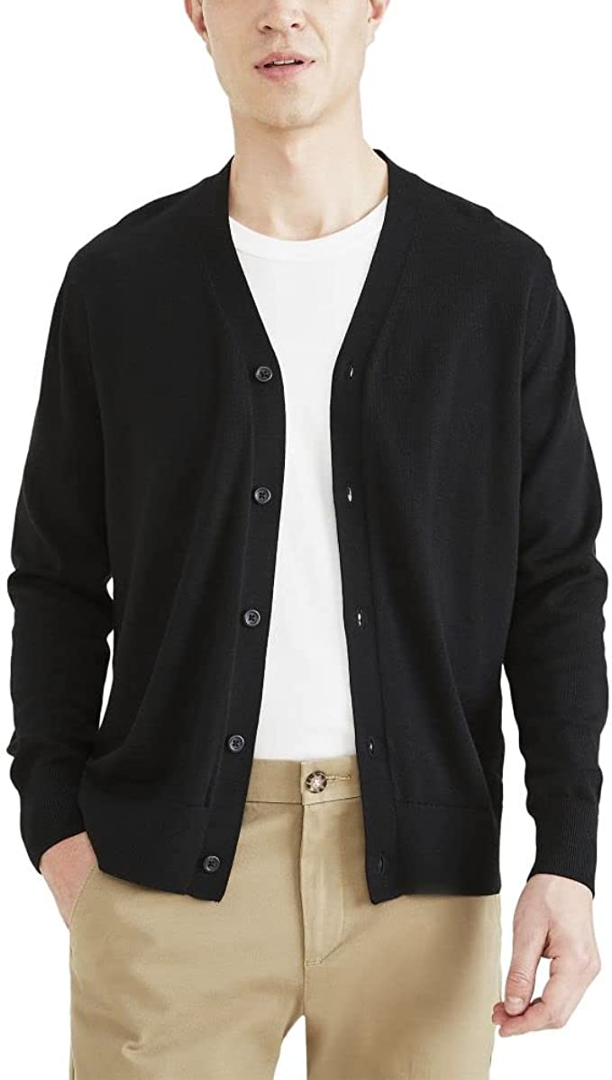 Dockers Men's Regular Fit Long Sleeve Cardigan Sweater