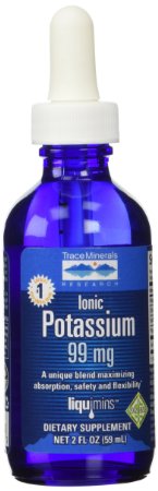 Trace Minerals Research Liquid Ionic Potassium Supplement, 2 Ounce