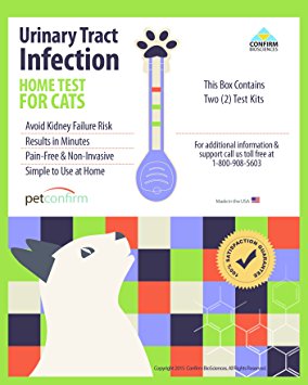 PetConfirm - Instant Urinary Tract Infection (UTI) Early Screening Home Urine Testing Kit For Cats (2 Tests Per Package)