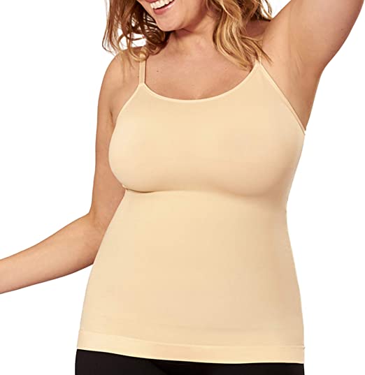 Shapermint Scoop Neck Cami - Compression Tummy Control Camisole for Women - Shapewear for Women