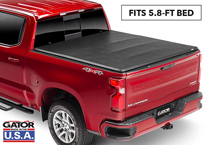 Gator ETX Soft Tri-Fold Truck Bed Tonneau Cover | 59101 | fits Chevy/GMC Silverado/Sierra 2007-13 5 ft 8 in bed | MADE IN THE USA