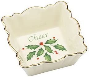 Lenox Holiday Square Cheer Dish