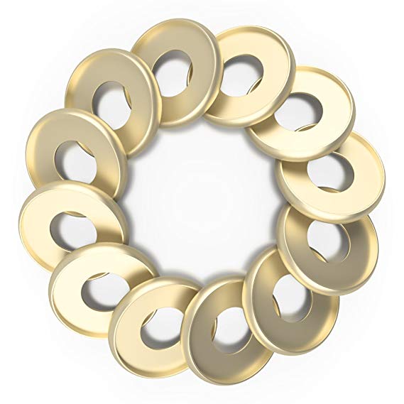 Discagenda Aluminum Disc-Binding Discs 33mm 1.3in 12 Piece Set Gold