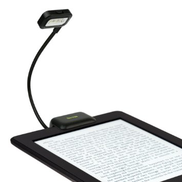 iKross Black Dual LED Clip-On Reading Light for Nook eBook Readers Tablet Book Textbook and more