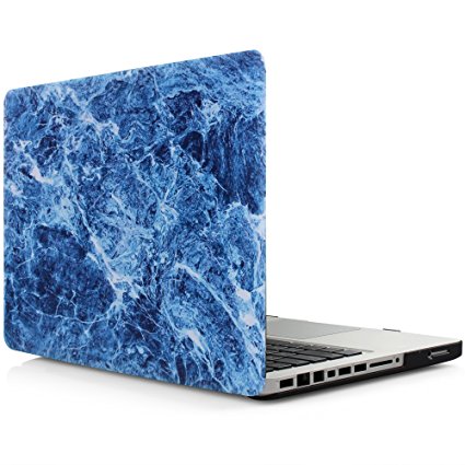 iDOO Glossy Print Hard Case for MacBook Pro 13 inch with CD Drive Model A1278 Blue Marble