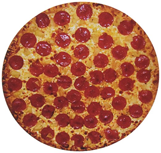 Pepperoni Pizza Round Mouse Pad Delicious Pizza Mouse Pad