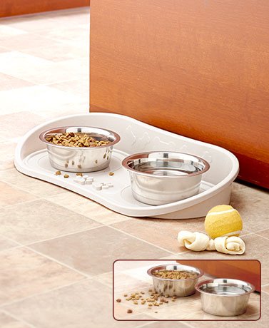 No Skid Pet Bowl Tray by Hi-Tech