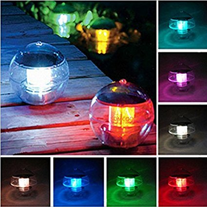 SUMCOO Battery Solar Pool Light Powered Floating