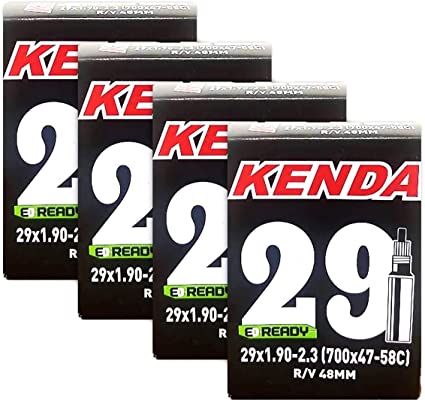 Kenda 29er Bicycle Tube 29x1.9-2.3 (48mm Presta R/V) - 4 Pack