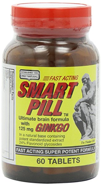 Only Natural Smart Pill, 125 Mg  60-Count