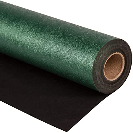 WRAPAHOLIC Wrapping Paper Roll - Reversible Green and Black for Birthday, Holiday, Wedding, Baby Shower Wrap - 30 inch x 16.5 feet