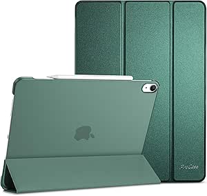 ProCase for iPad Air 13 Inch Case 2024 M2, 13" iPad Air Case 2024 Air M2 13 Cover, Slim Stand Translucent Hard Shell Back Folio iPad 13 Air Case, Auto Wake/Sleep -MidnightGreen