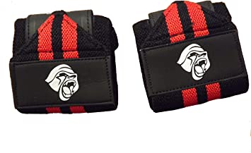 Wrist wraps Weightlifting Men women - Wrist Support Power Lifting Cross-Training & Bodybuilding - Protection Weightlifting Powerlifting Professional Weight Lifting Grade with Thumb Loops 18" Cotton