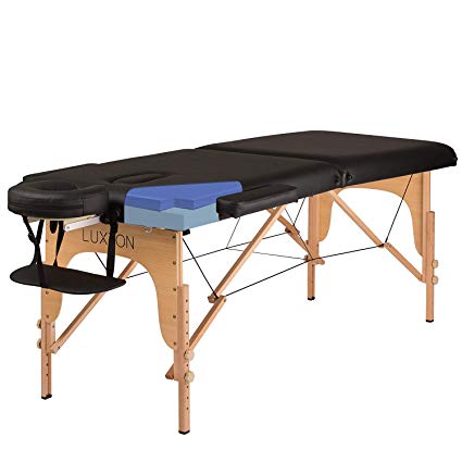 Luxton Home Premium Memory Foam Massage Table - Foldable & Portable